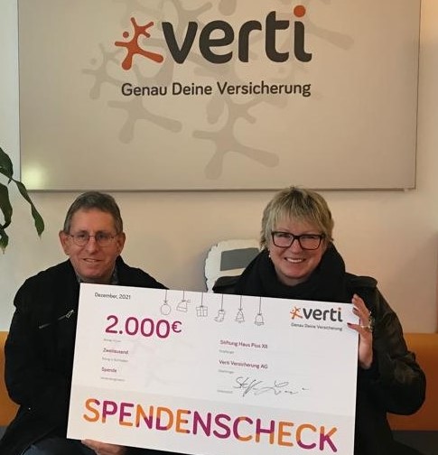 Spende 2021 der verti Versicherung AG