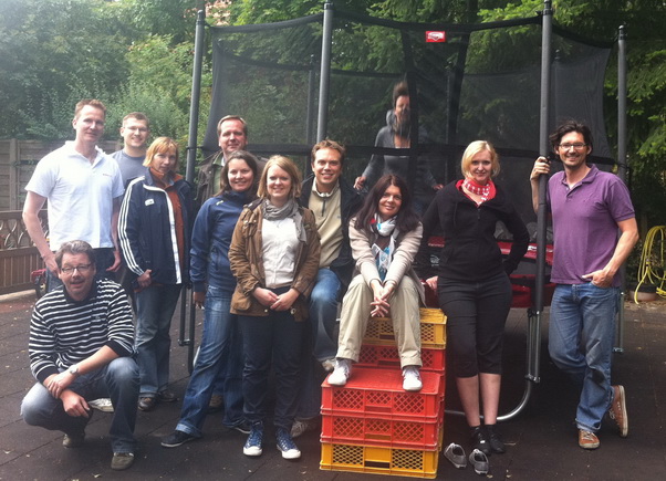 Das Team der Berlin Chemie AG beim Einsatz