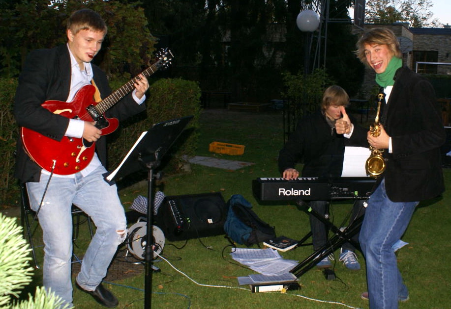 Tobias, Johannes und Julian in Aktion