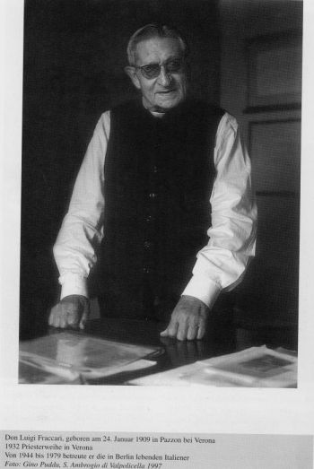 Don Luigi Fraccari - Foto: Gino Puddu - SantAmbrogio di Valpolicella - 1997